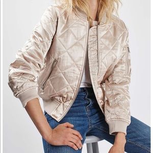 Topshop Pink Bomber Jacket